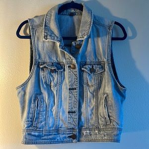American Eagle Denim Jean Vest